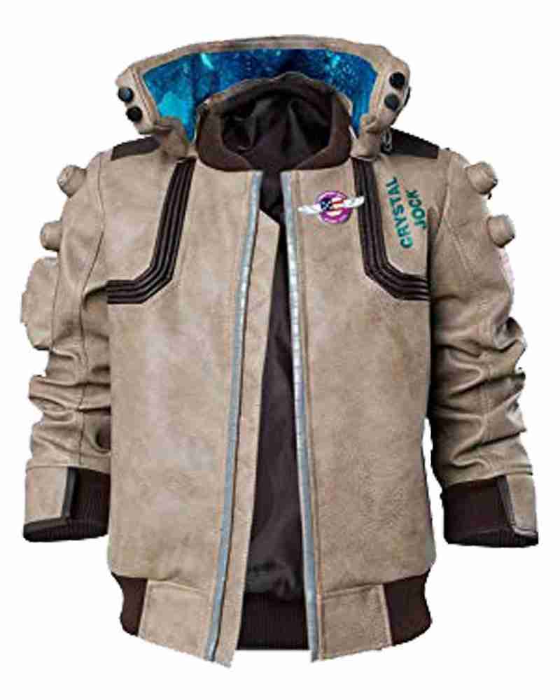 Cyberpunk 2077 Samurai leather jacket in camel color