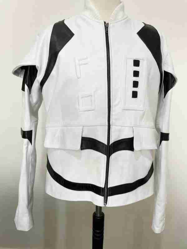 Stormtrooper's black and white leather jacket from Starwars