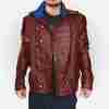 Peter Quill Guardians of The Galaxy Star Lord Leather Jacket