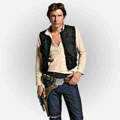 Star Wars Han Solo Black Leather Vest