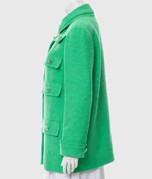 Emily Cooper Emily In Paris Green Multi-Pocket Coat