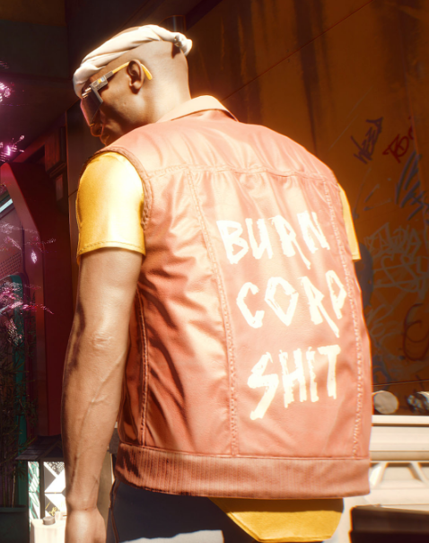 Cyberpunk 2077 Burn Corp Shit Vest