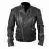 Marlon Brando's slim fit black leather biker jacket