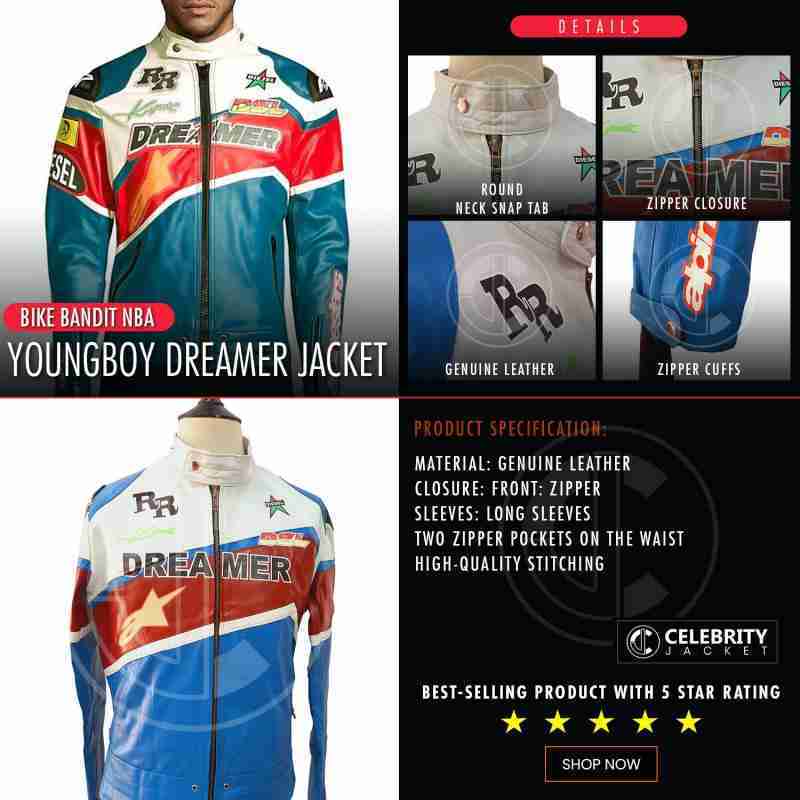 Juice WRLD Bandit ft Youngboy Dreamer Leather Jacket - Extreme Leather