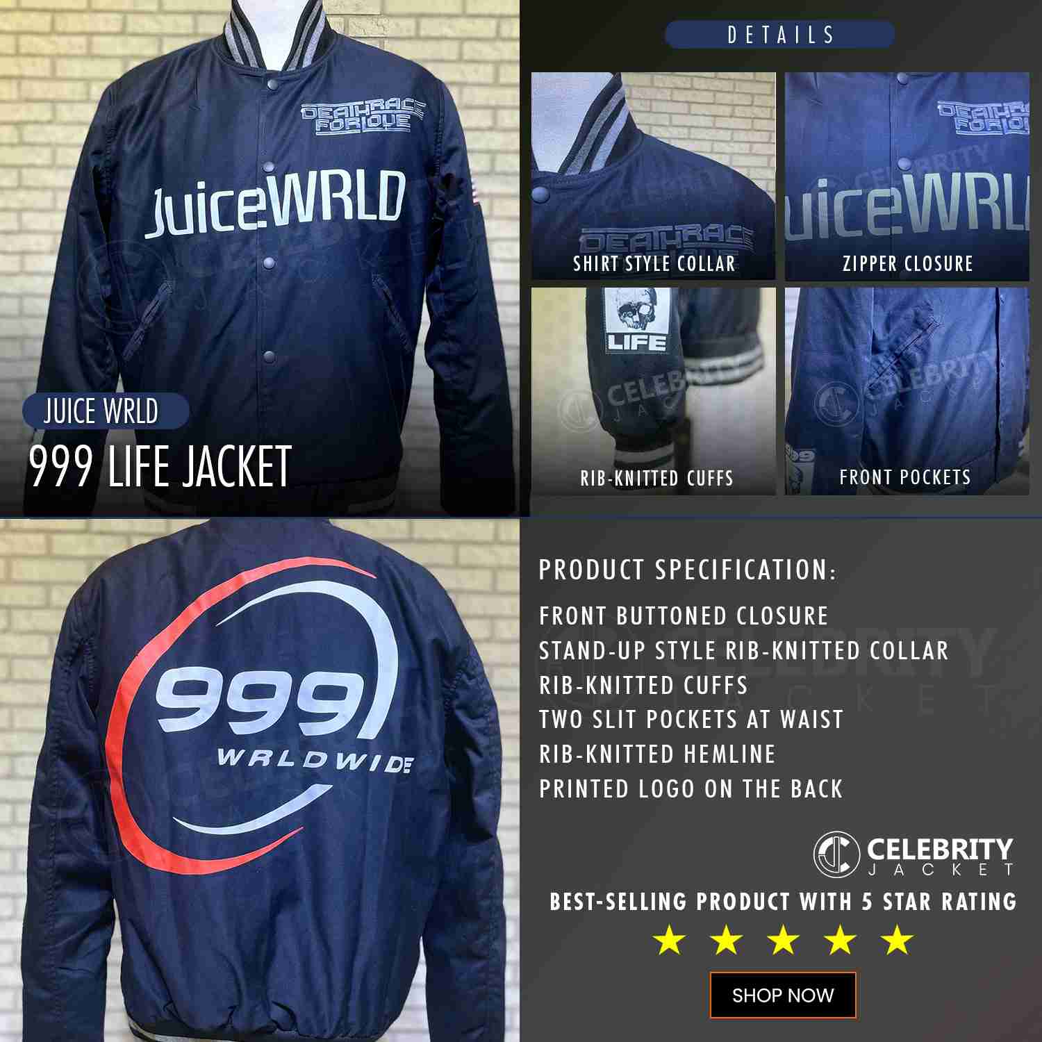 Juice Wrld 999 Life Jacket infogrphics
