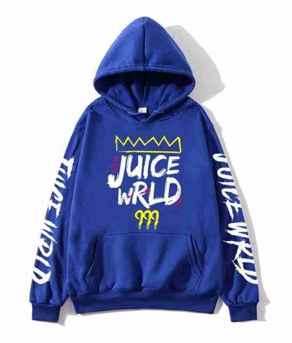 Juice Wrld's 999 hoodie in blue color