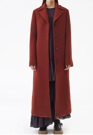 Grace Fraser (Nicole Kidman) The Undoing maroon woolen long coat