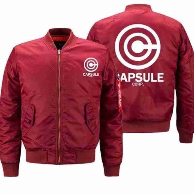 DBZ Trunks cotton-polyester bomber jacket in red