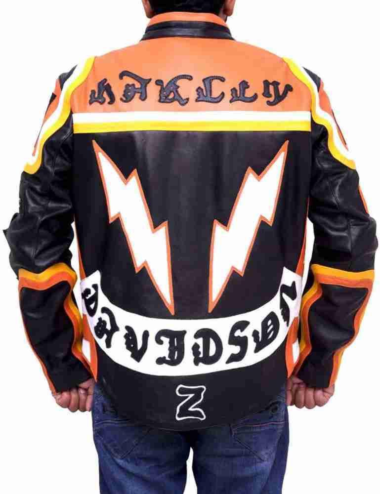 Back of Mickey Rourke's Harley Davidson & Marlboro leather jacket