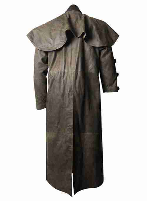 Back view of Hellboy's leather duster coat worn by Ron Perlman in the movie Hellboy (2004)