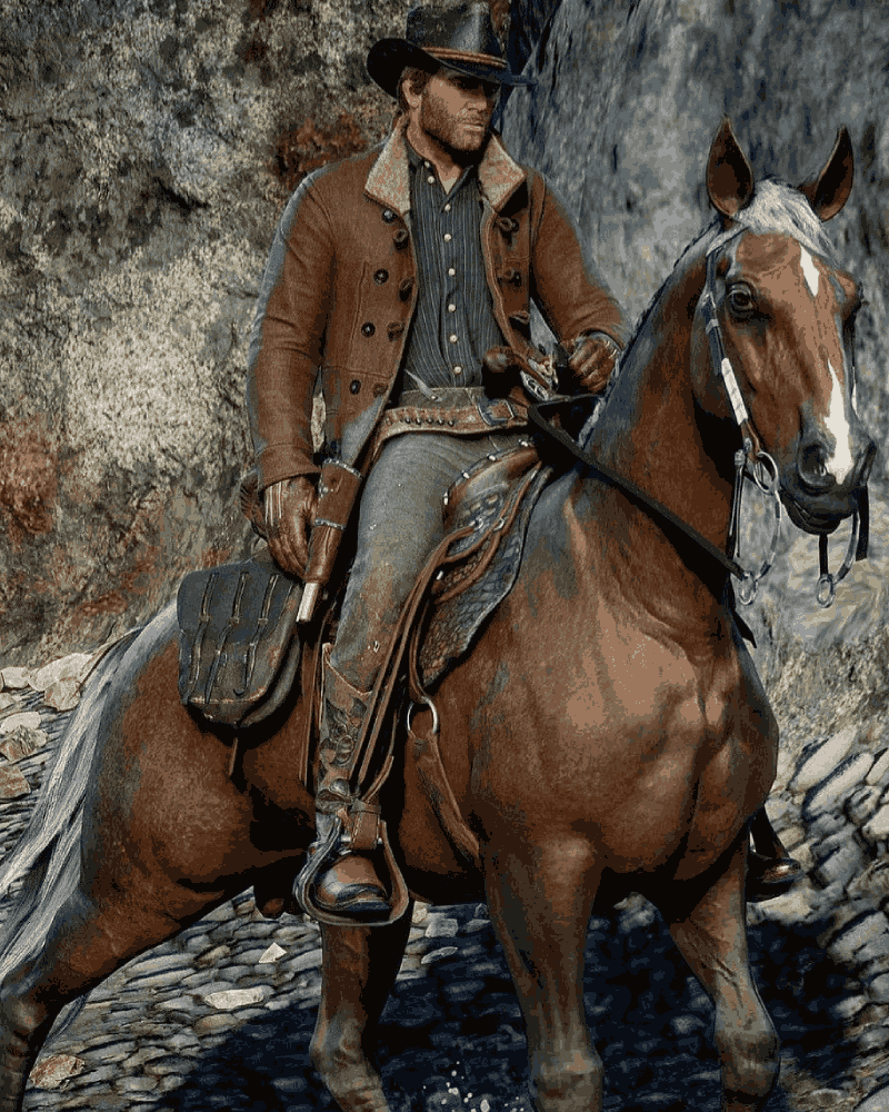 Red Dead Redemption 2 Arthur Morgan (Roger Clark) Brown Corduroy Scout Jacket