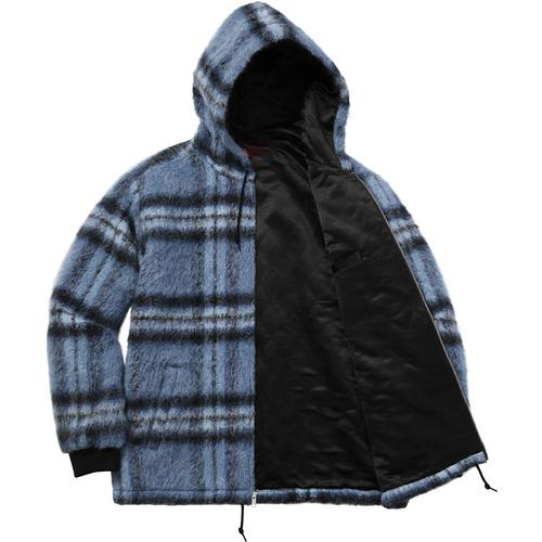 The Kid Larois blue hooded overshirt jacket