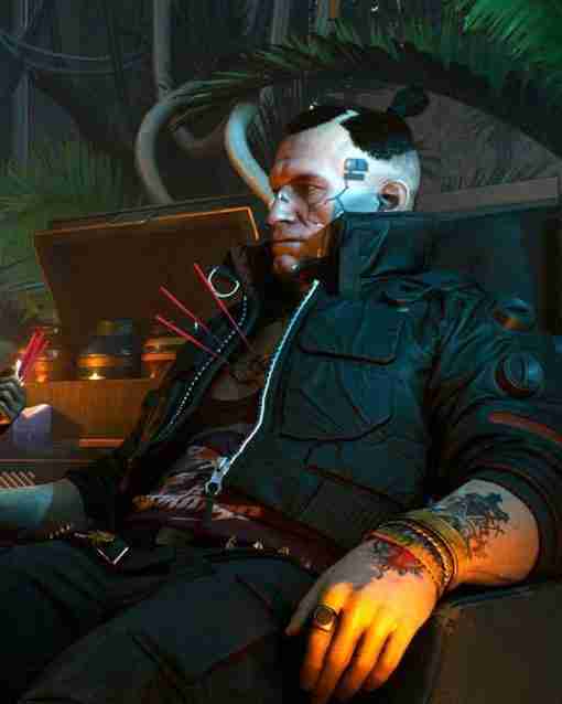 In-game Cyberpunk 2077 Jackie Welles