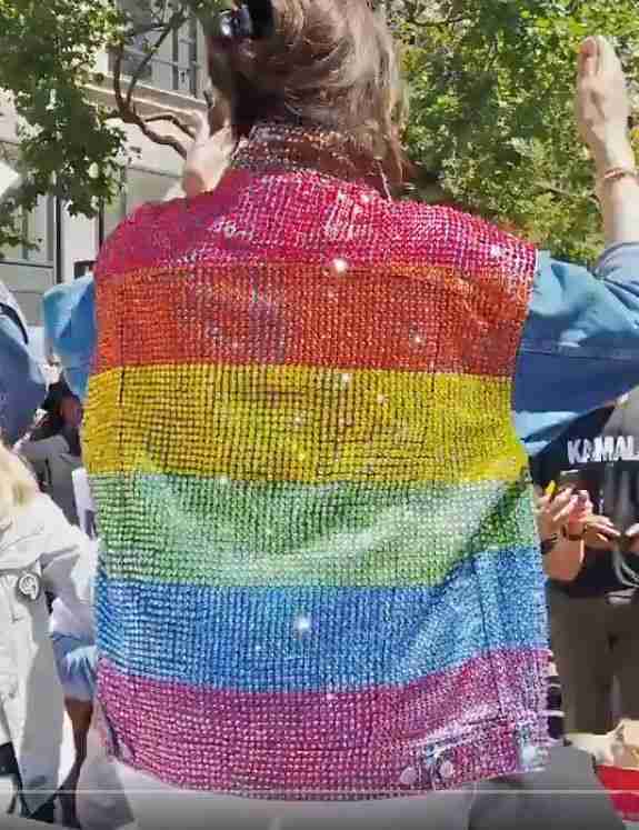 Kamala Harris in a gay pride march