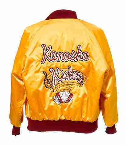 Kenosha Kickers yellow satin jacket from Home Alone