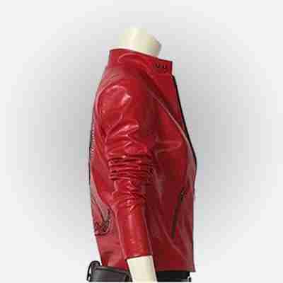Claire Redfield Resident Evil 2 Remake red leather jacket