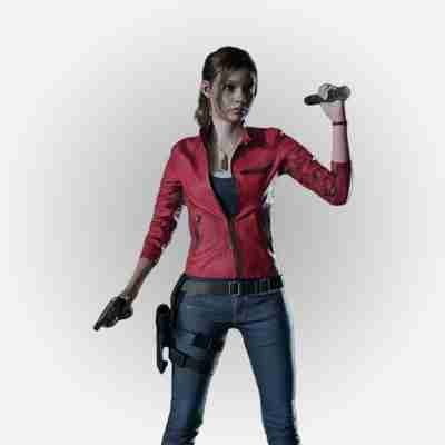 Claire Redfield is called by a stranger, red jacket