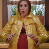 Wanda Maximoff from WandaVision in a yellow parachute coat