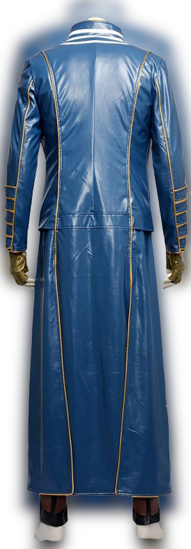 Devil May Cry 3 Vergil Blue Leather Coat