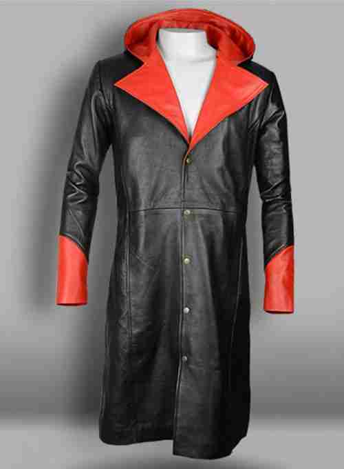Dante Devil May Cry Black Leather Coat