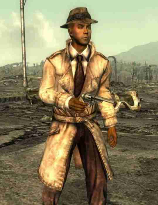 Fallout 4 Mysterious Stranger Leather Outfit