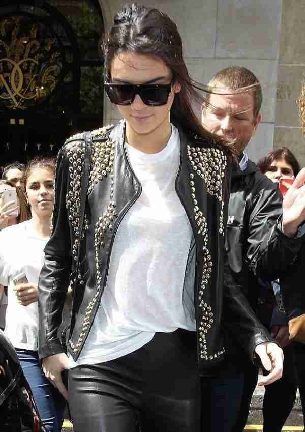 Kendall Jenner Studded Biker Jacket