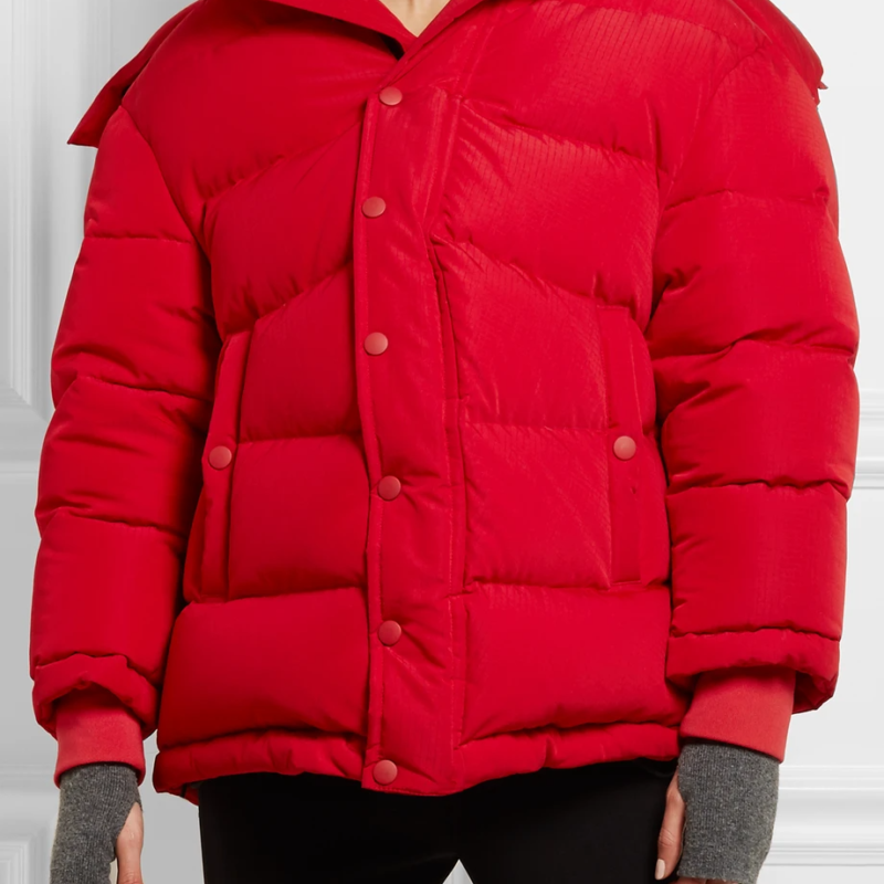 Kendall Nicole Jenner Red Puffer Jacket For Women