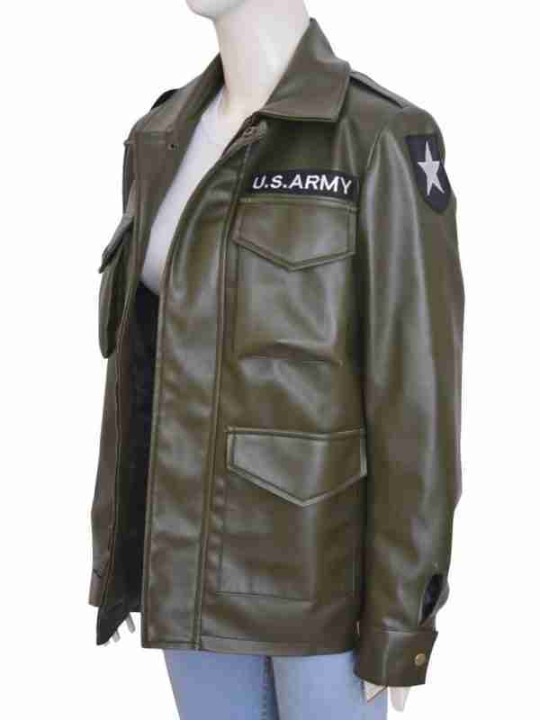 Kim Kardashian Army Green Jacket