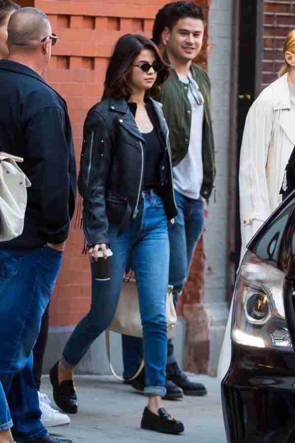 Selena Gomez Black Leather Jacket