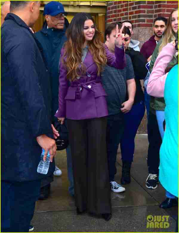Selena Gomez Purple Blazer