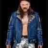 WWE Superstar Brian Kendrick Blue Studded Motorcycle Jacket