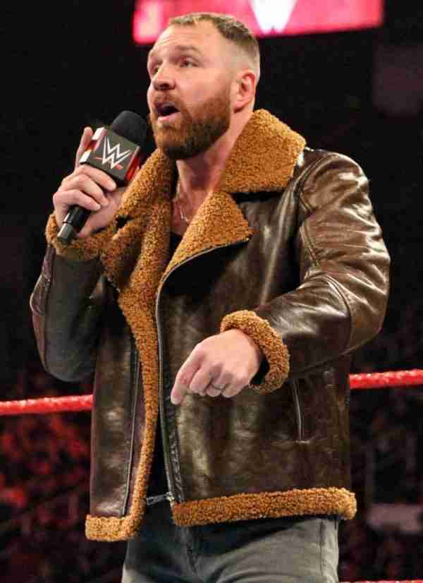 Dean Ambrose Dark Shearling Jacket