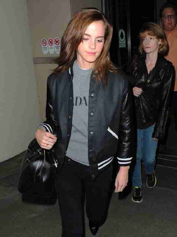Emma Watson Bomber Varsity Jacket