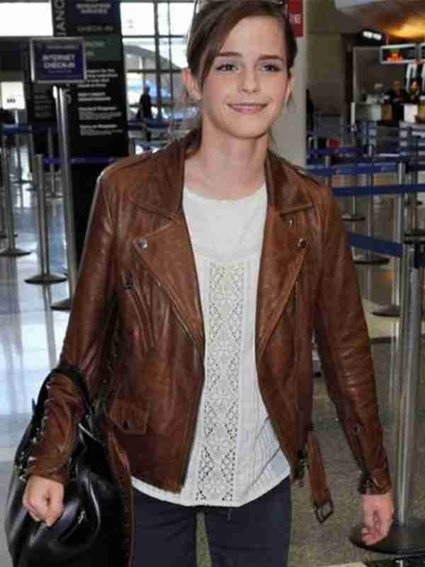 Bikers Style Emma Watson Leather Jacket