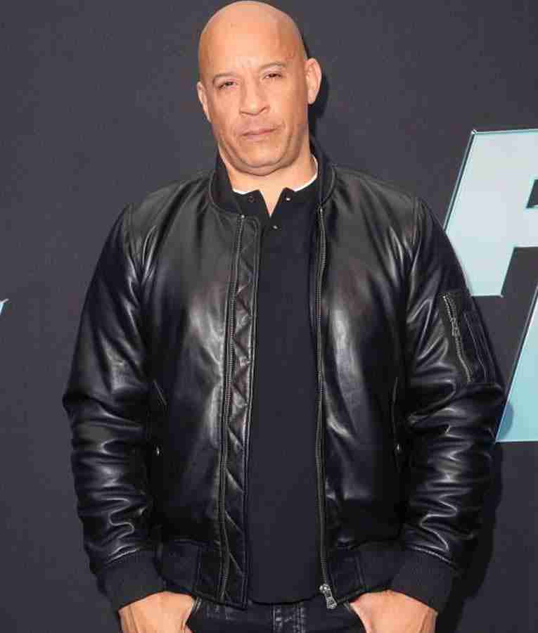 Dominic Toretto Fast & Furious 9 Vin Diesel Black Leather Jacket
