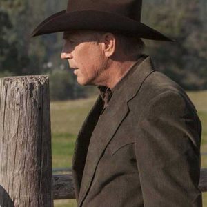 Kevin Costner Yellowstone Series John Dutton Corduroy Blazer