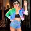 Lady GaGa Rainbow Color Jacket