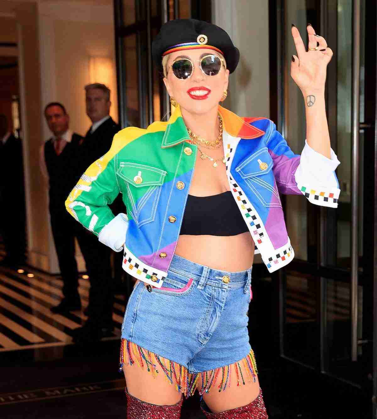 Lady GaGa Rainbow Color Jacket