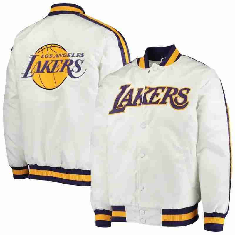 Los Angeles Lakers Satin Varsity Jacket