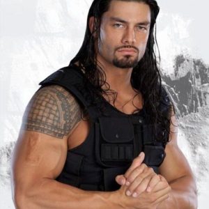 Roman Reigns WWE Black Leather Vest