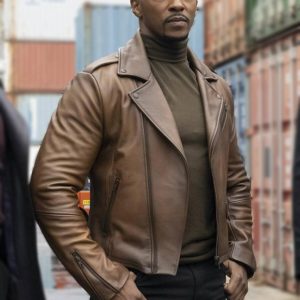 Sam Wilson The Falcon and the Winter Soldier Brown Leather Jacket
