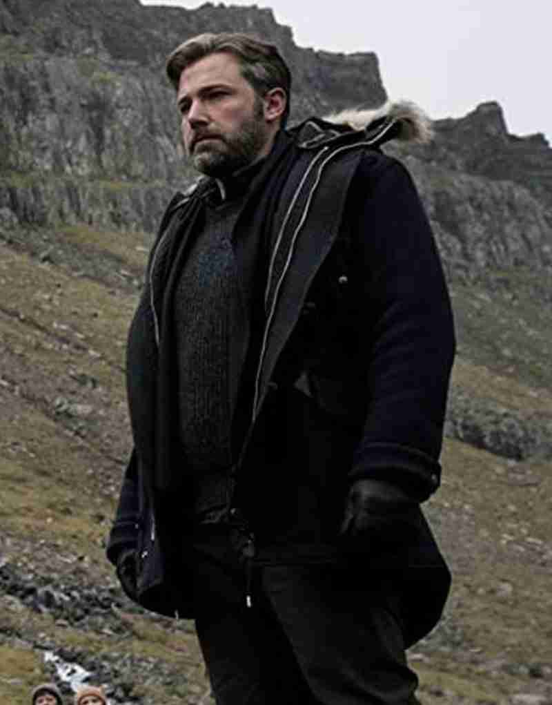 Zack Snyder’s Justice League Ben Affleck Fur Hoodie Jacket left