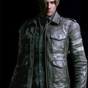 RESIDENT EVIL 6 LEON KENNEDY LEATHER JACKET