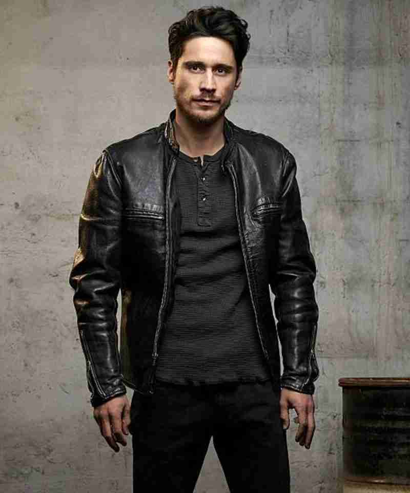 Peter Gadiot TV Series Queen of The South James Black Leather Jacket