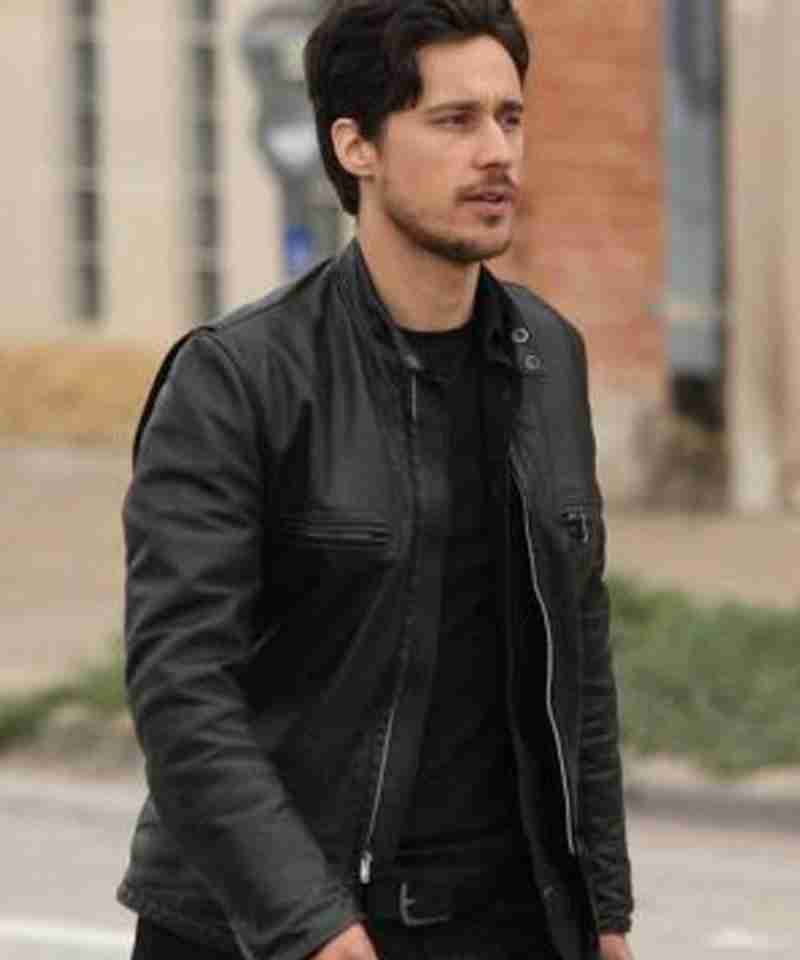 Peter Gadiot TV Series Queen of The South James Black Leather Jacket