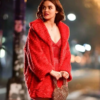 Lucy Hale Katy Keene Red Fur Coat For Women