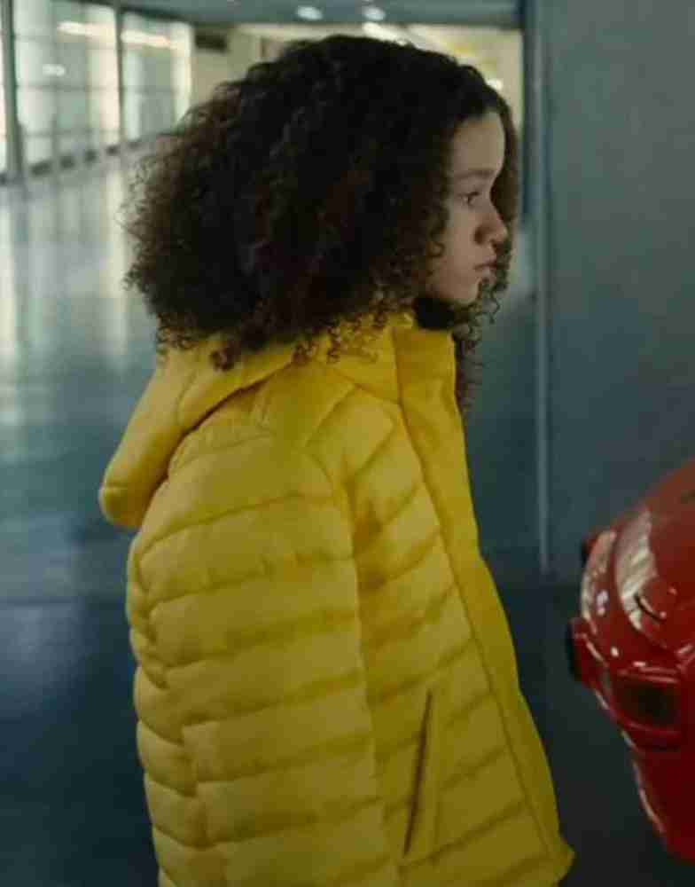 Chloe Coleman Gunpowder Milkshake 2021 Yellow Puffer Jacket