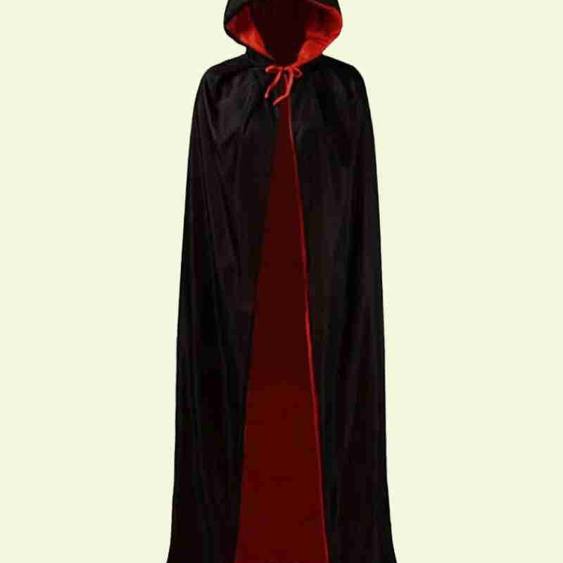 Vampire Dracula Red & Black Halloween Cloak Cape