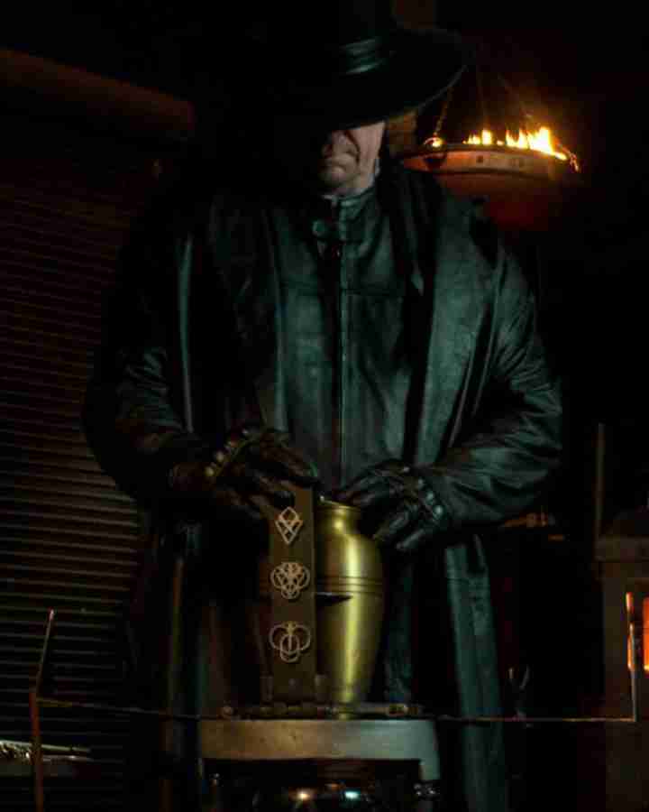 Mark Calaway Escape The Undertaker Long Leather Coat