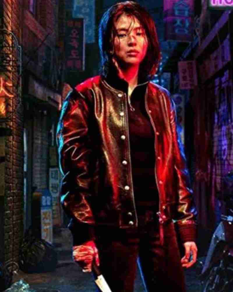 My Name Han So-hee Leather Jacket